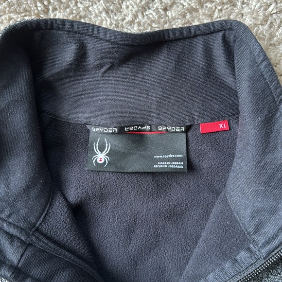 EUC Men’s SPYDER BOUNDLESS Gray/Black 1/2-ZIP MID WEIGHT CORE SWEATER Size XL - Picture 9 of 13